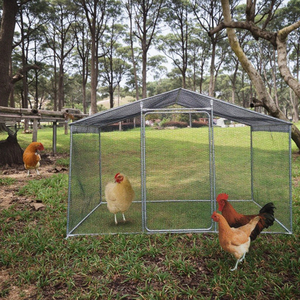 2x3x2m lớn lắp ráp kim loại gà Coop với chạy Nhỏ Bút Crate gia cầm lồng cho thỏ di động nhà ở vật nuôi - Product Image 6