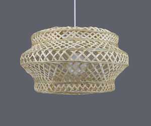 Handmade Bamboo Pendant Light Boho Woven <b>Ceiling</b> Lamp Eco Friendly Natural Lighting Fixture OEM Supplier Vietnam - Product Image 5