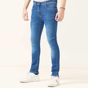 Pantalones Vaqueros Rectos Resistentes para Hombre, Otoño, Transpirables, Color Sólido, 100% Algodón Denim, Cómodos, Alta Calidad - Product Image 4