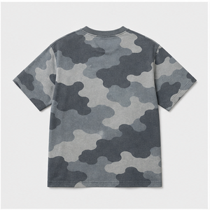 Camiseta de Manga Corta para Hombre con Estampado de Camuflaje Urbano Gris Nube, Cuello Redondo, MTS-CAMO-0002 - Product Image 3