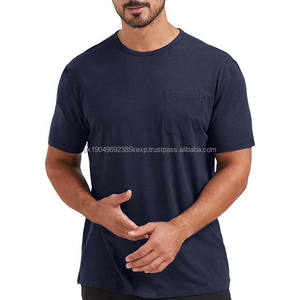 Camisetas de Hombre de Color Personalizado, Cuello Alto, Alta Calidad, Ropa de Verano, Lisa, Talla Grande, 100% Algodón, Ajuste Holgado - Product Image 4