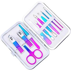 5 in 1 Stainless Steel Professional Nail <b>Kit</b> <b>Manicure</b> Tools Set with Clippers Tweezers Scissors Customizable Options for Adults - Product Image 1