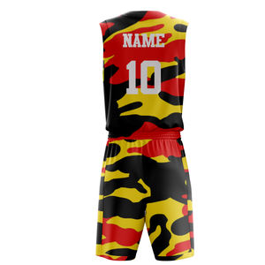 Conception personnalisée d'uniformes de basketball, créez votre propre logo, ensemble imprimé par sublimation numérique, maillot de basketball réversible pour adultes et jeunes - Product Image 2