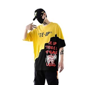 Camiseta de Cuello Redondo Personalizada con Logotipo de Marca, Camiseta de Gran Tamaño para Hombre, Lisa, de Algodón, Estilo Hip Hop Urbano, Top Masculino - Product Image 2