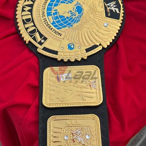 Cinturón de Campeonato Personalizado con Logotipo de Águila Grande, Placas de Zinc Doradas, Tamaño Adulto, Correa de Cuero Unisex - Product Image 5