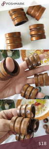 Decorative <b>Rustic</b> <b>Wooden</b> Napkin Rings Handcrafted Eco-Friendly Stocked Dining Accessories for Everyday Use Wholesale Price - Product Image 6