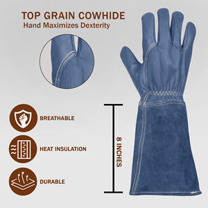 Guantes de Soldadura Industriales de Cuero con Protección Completa para las Manos, Aislamiento Térmico, Agarre Fuerte y Etiqueta Privada Personalizada - Product Image 2