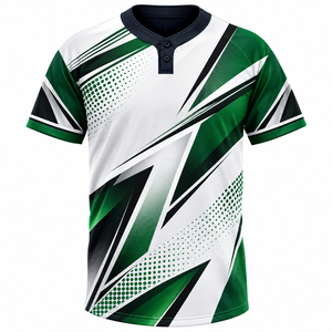 Camiseta de béisbol hecha a medida, 100% poliéster, con botones, precio razonable, ropa deportiva - Product Image 4
