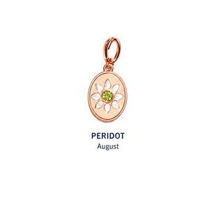 Pendentif en quartz Alexandrite personnalisé OEM, pierre de naissance de juin, plaqué or rose, breloque ovale en forme de fleur pour la fabrication de bijoux DIY, vente en gros - Product Image 3