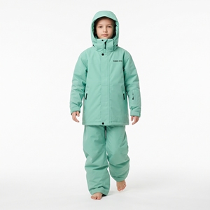Traje de Esquí para Niños Hawkeye, Chaqueta y Pantalones Impermeables con Capucha para Snowboard, Aislamiento Sintético Verde, Ropa para Exteriores - Product Image 1