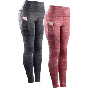 Leggings de punto de alta calidad OEM para mujer, ropa deportiva, pantalones de yoga, pantalones de compresión para entrenamiento, leggings de gimnasio, servicios ODM con logotipo personalizado - Product Image 1