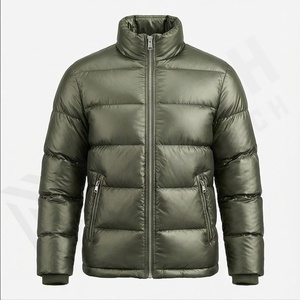 Chaqueta acolchada para hombre hecha a medida, abrigo de invierno impermeable de alta calidad con decoración de piel, precio al por mayor, pluma de plumón de pato - Product Image 2