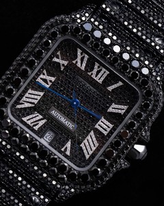 Reloj de Lujo Automático de Acero Inoxidable con Diamantes de Imitación VVS Moissanite, Estilo Hip Hop, que Pasa la Prueba del Diamante - Product Image 2