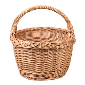 Handwoven Rattan Storage <b>Basket</b> Round Woven <b>Basket</b> Customized <b>Bread</b> Food Fruit <b>Basket</b> Gift <b>Basket</b> From India - Product Image 1