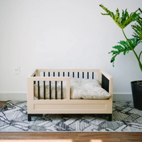 Meubles de lit pour chien de luxe écologiques |   Lit pour animaux de compagnie en bois et acier durable pour chiens et chats |   Meubles pour animaux de compagnie modernes