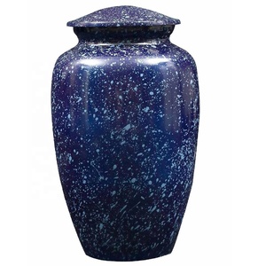 Último diseño mosaico vidrio aluminio cremación urna tarro contenedor conmemorativo tarro metal urna tarro en precio al por mayor - Product Image 2