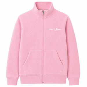 Sweat-shirt polaire à col montant et fermeture éclair intégrale pour homme avec poche avant – Vente en gros - Product Image 3
