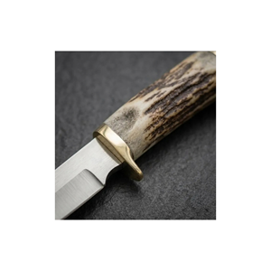 Couteau de chasse à lame fixe fait main PAK ENTERPRISES avec manche en corne de cerf et garde en laiton, couteau de survie pour le camping en plein air - Product Image 5