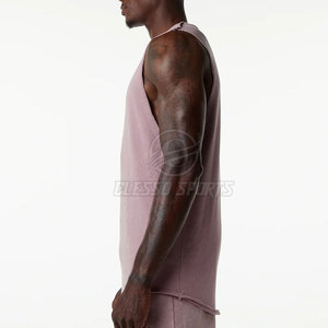 Camisetas sin Mangas para Hombre de Color Sólido a Bajo Precio, Camisetas sin Mangas para Hombre al por Mayor, Camisetas sin Mangas para Hombre Recién Llegadas - Product Image 2