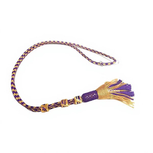 <b>Green</b> & Gold Metallic Yarn Woven Coated Drawcord Eco-Friendly Home Textile Cord From Pakistan - Product Image 4