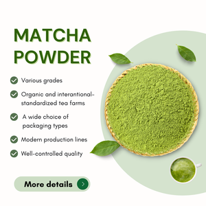 Marque privée Matcha thé vert feuilles thé vert Matcha puissance saveur biologique thé boisson boîte emballage - Product Image 6