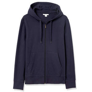Custom Men's 100% Cotton <b>Zip</b> Up Hoodie Full Zipper <b>Hooded</b> Sweatshirt Casual Streetwear Custom Logo OEM ODM Wholesale - Product Image 1