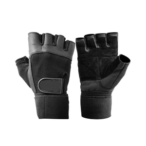 Custom Leather Half Finger Gym Fitness <b>Gloves</b> with Non-Slip Palm for Unisex Use Outdoor Sports & Training Custom Logo Option - Product Image 5