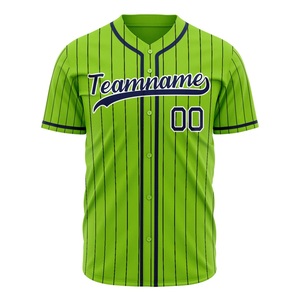 Top Rated Baseball Jersey Button Up Team Shirt Moisture Wicking Polyester Custom Branding OEM ODM Sportswear Supplier - Product Image 3