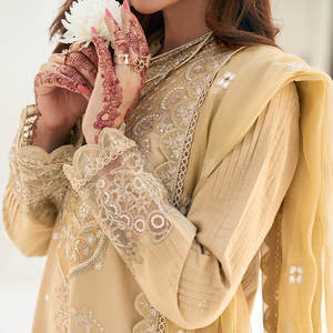 Traje de Chifón de Marca para Fiesta de Mujer 2026, con Bordado y Lentejuelas, Vestido de Boda Pakistaní, Diseño de Lujo para Ocasiones Formales - Product Image 4