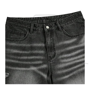 <b>Men</b> Denim <b>Shorts</b> Stylish Designable High Quality Worsted <b>Knee</b> <b>Length</b> Breathable Quick Dry Custom Logo Front Position Wholesale - Product Image 3