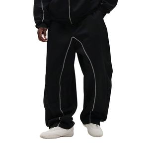 Conjunto Deportivo Techwear de Invierno con Bloques de Color, Chaqueta con Capucha Cortavientos, Pantalones Jogger Elásticos, Ligeros y de Secado Rápido para Deportes al Aire Libre - Product Image 3