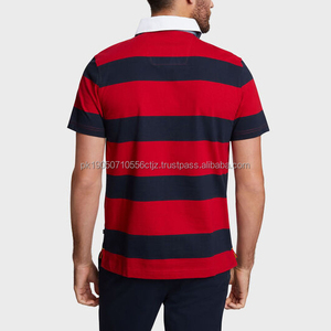 Camisetas de polo de golf para hombre de algodón 100%, camisetas de polo personalizables de manga corta con logotipo bordado y patrón sólido para hombre - Product Image 6