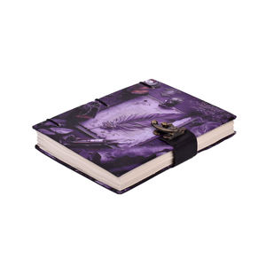 Vintage Purple Feather Journal Diary | Aesthetic Lock Notebook for Writing Poetry Notes Sketching Memory Gifts Daily Inspiration - Product Image 4