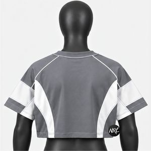 เสื้อครอปสำหรับผู้หญิง พรีเมียม คุณภาพสูง ผลิตตามสั่ง ผ้าฝ้าย 100% ระบายอากาศได้ดี แฟชั่นฤดูร้อน ทันสมัย สวมใส่สบาย สไตล์ลำลอง สวยงาม - Product Image 4