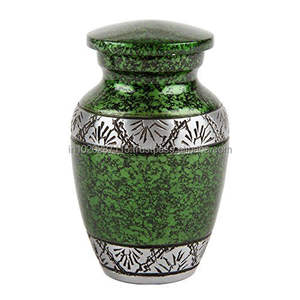 Urna de recuerdo de aluminio decorativa, almacenamiento de cenizas, contenedor de cremación, tamaño pequeño, diseñado para un recuerdo funerario duradero - Product Image 6