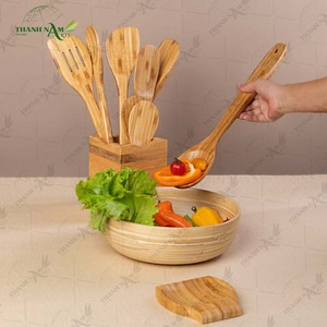 Juego de Utensilios de Cocina de Bambú, Herramientas de Cocina Hechas de Bambú Natural para Uso Doméstico y en Restaurantes - Product Image 2