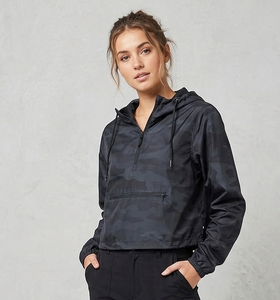 <b>Women</b> <b>Windbreaker</b> Hoodie/ Camouflage Lightweight Casual Waterproof Hoodies 1\4 Quarter Zip <b>Windbreaker</b> Hoodie <b>Women</b> - Product Image 1