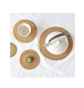 Rattan <b>Trivets</b> Pot Holder Rattan Placemats <b>Trivets</b> Home Wedding Banquet Hotel Rattan <b>Trivets</b> - Product Image 2