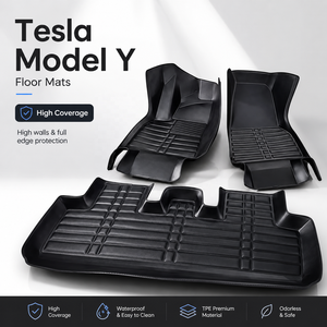 Tapis <span class=keywords><strong>de</strong></span> sol 3D en cuir PU <span class=keywords><strong>de</strong></span> luxe écologique et inodore toutes saisons pour <span class=keywords><strong>Tesla</strong></span> <span class=keywords><strong>Model</strong></span> S/X 2016-2024 Facelift Plaid imperméable - Product Image 5