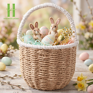 Best Choice for Kid Rattan Weaved <b>Toy</b> <b>Basket</b> for Easter Halloween Christmas Wedding From Vietnam Factory HNH Craft - Product Image 4
