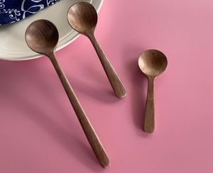 Wooden <b>Spoons</b> Minimalist Design Long Handle Solid Wood Kitchen Utensils Teaspoon <b>Serving</b> <b>Spoon</b> Wood Kitchen Utensil - Product Image 3
