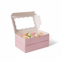 Boîtes en papier kraft jetables écologiques avec logo personnalisé, pelliculage mat pour emballage de plats à emporter, aliments pour bébés, chewing-gum
