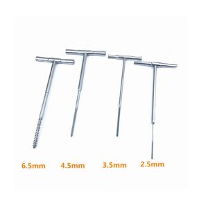 Taraude à os avec poignée en T, instrument chirurgical orthopédique en acier inoxydable, outil de traumatologie, qualité allemande - Product Image 3