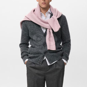 Men's Everyday <b>Cardigan</b> <b>Sweater</b> Comfortable Knitted Material Button Up Front Long Sleeve Casual Stylish Knitwear - Product Image 2