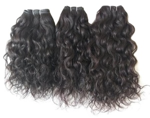 Templos alineados con cutícula de la mejor calidad, cabello humano indio crudo de un solo donante, estilo Natural de onda profunda suelta, exportador profesional - Product Image 2