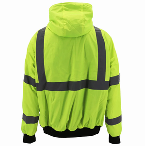 Winter Workwear <b>Hi</b> <b>Vis</b> Safety Softshell Jacket <b>Hi</b>-<b>Vis</b> Highly reflective Security wear Safety Softshell Jacket - Product Image 2