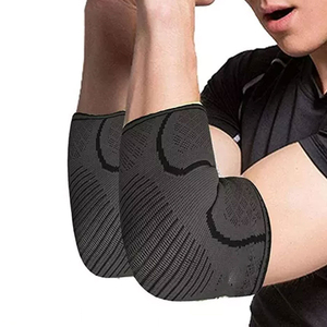Genouillères de sport élastiques de compression pour jeunes et adultes, manchons de protection souples et flexibles pour le coude et le genou, idéaux pour la course à pied - Product Image 1