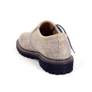Men's Cow Leather & PU Upper <b>Waterproof</b> <b>Lightweight</b> Autumn Plaids Vintage Grey Round Toe Lace-Up <b>Walking</b> <b>Shoes</b> Casual Sneakers - Product Image 3