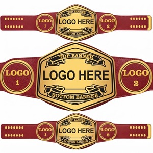 Cinturón de Campeonato de Lucha Libre Personalizado con Logotipo, Placa de Metal Plateada, Correa Negra, Cinturón Deportivo Personalizado - Product Image 4