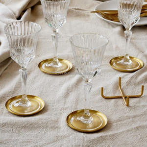 Dessous de verre en métal plaqué cuivre avec un design martelé antique pour la décoration de café de restaurant de cuisine rustique vintage - Product Image 4